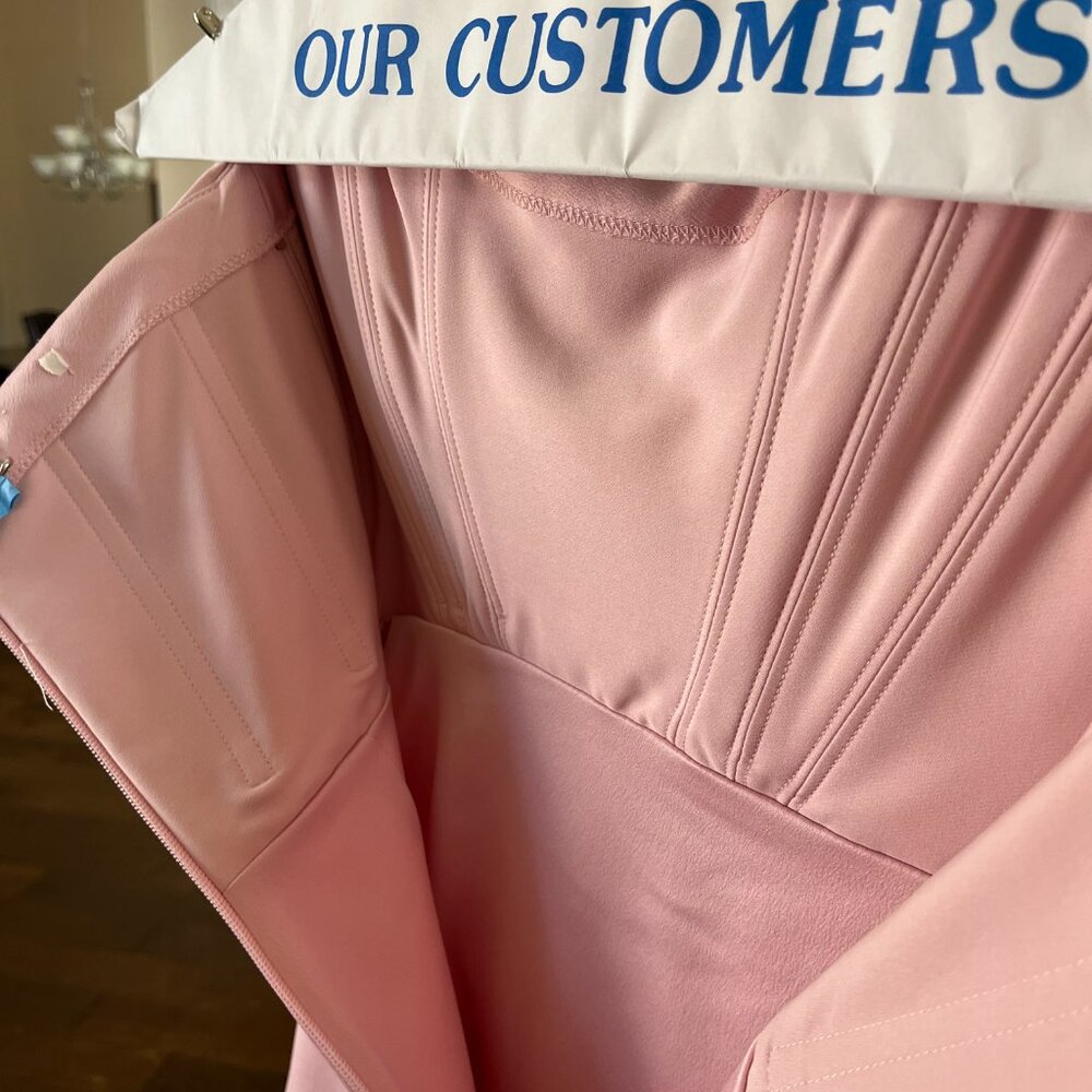 Source Unknown Blush Strapless Dress - image 7